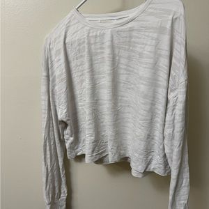 Lululemon White Race Length Long Sleeve